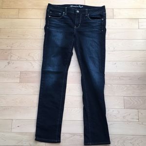 Ae Dark Wash Skinny Jeans